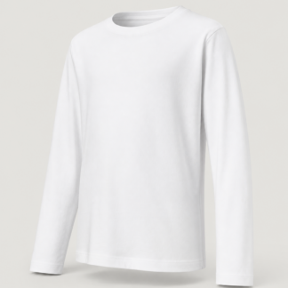 Remera escolar manga larga de algodón